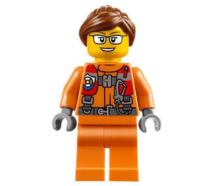 LEGO Vrouwelijk Kustwacht Minifiguur