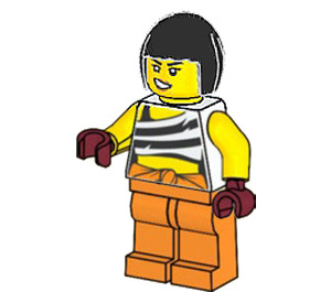 LEGO Vrouwelijk Boef Minifiguur