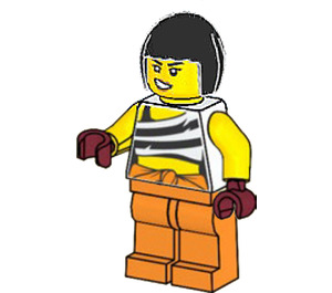 LEGO Female Crook Minifigur