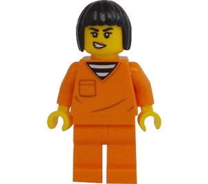 LEGO Female Crook with Black Hair Minifigure