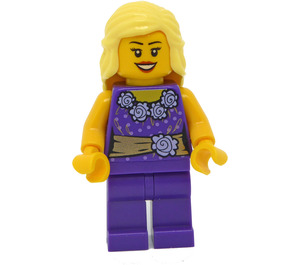 LEGO Vrouwelijk - Dark Paars Blouse en Gold Sash Minifiguur