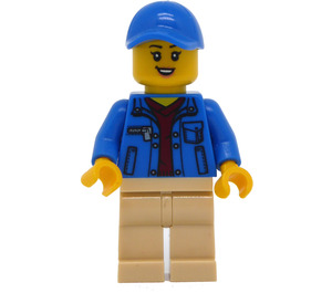 LEGO Female Delivery Truck Driver minifiguur
