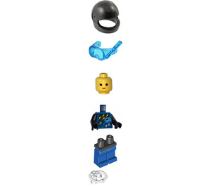 LEGO Female Diver met Dolfijn logo minifiguur