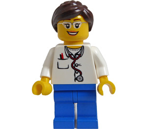 LEGO Weiblich Arzt mit Brille Minifigur