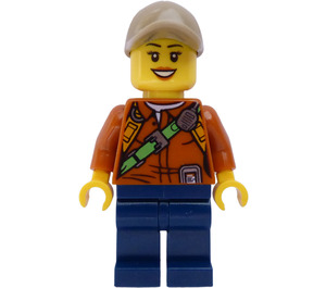 LEGO Female Explorer with Hat Minifigure