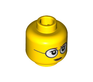 LEGO Female Head with Glasses (Recessed Solid Stud) (3626 / 19113)