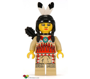 LEGO Weiblich Indian mit Quiver Minifigur