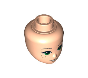 LEGO Female Minidoll Head with Freckles and opened Mouth (24916 / 92198)