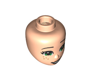 LEGO Female Minidoll Head with Green eyes and freckles (84067 / 92198)