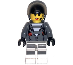 LEGO Weiblich Gefangene(r) mit Jacke und Helm Minifigur