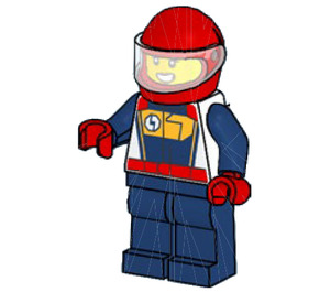 LEGO Weiblich Race Fahrer Minifigur