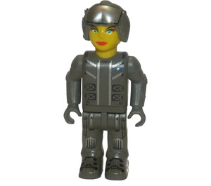 LEGO Female Res-Q worker mit Helm Minifigur