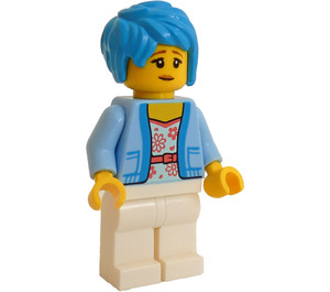 LEGO Femelle Rider avec Azur Foncé Cheveux Minifigurine