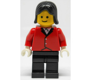 LEGO Femmina Rider con Rosso Giacca e Nero Capelli Minifigure