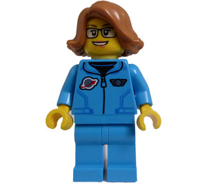 LEGO Kvinna Scientist med Medium Dark Hud Hår Minifigur