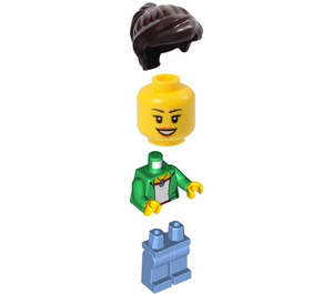 LEGO Female Service Station Customer Minifigur