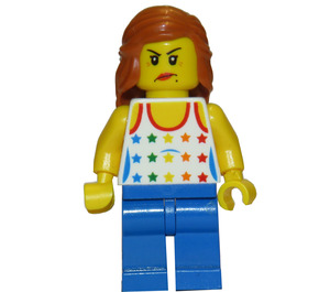 LEGO Femmina, Maglietta con Rainbow Stelle Minifigure