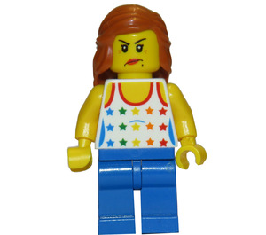 LEGO Female, Shirt with Rainbow Stars Minifigure