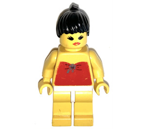 LEGO Kvinde Surfer i Rød Swim Coat Minifigur