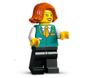 LEGO Femmina Treno Station Employee Minifigure