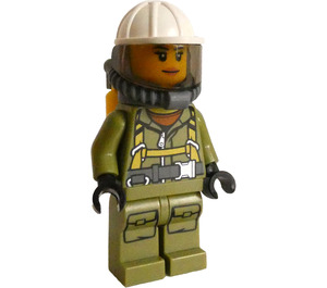 LEGO Vrouwelijk Volcano Explorer met Harness Minifiguur