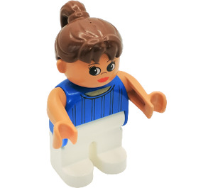 LEGO Female, Wit Poten, Paardenstaart Duplo Figuur