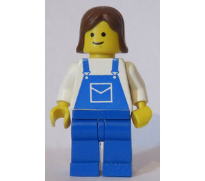 LEGO Femelle avec Bleu Salopette Minifigurine