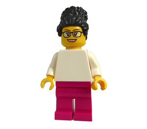 LEGO Female with Bun and Glasses Minifigure