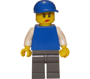 LEGO Kvinna med Crow's Feet och Keps Minifigur