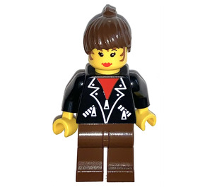 LEGO Mujer con Leather Chaqueta Minifigura