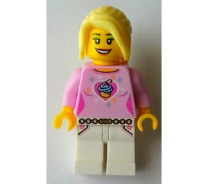 LEGO Female with Pink Top Minifigure