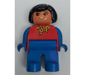 LEGO Vrouwelijk met Rood Polka Dot Sjaal