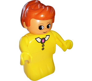 LEGO Female avec Jaune dress Duplo Figure