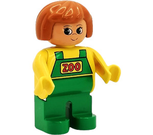 LEGO Vrouwelijk Zoo Keeper Duplo-figuur