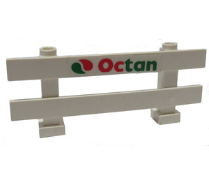 LEGO Zaun 1 x 8 x 2 mit Octan Logo Aufkleber (6079)