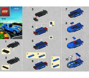 LEGO Ferrari 250 GTO Shell V-Power Set 40192 Instructions