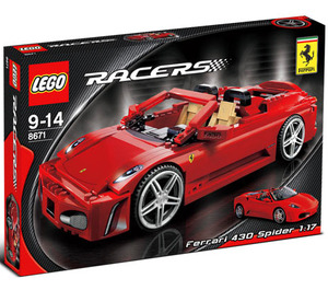LEGO Ferrari 430 Spider 1:17 Set 8671 Packaging