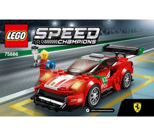 LEGO Ferrari 488 GT3 Scuderia Corsa Set 75886 Instructions