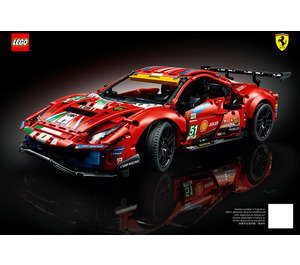 LEGO Ferrari 488 GTE 'AF Corse #51' Set 42125 Instructions