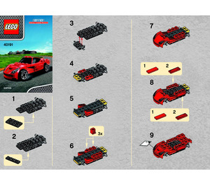 LEGO Ferrari F12berlinetta Set 40191 Instructions