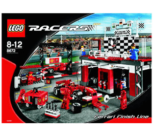 LEGO Ferrari Finish Line 8672 Instructions