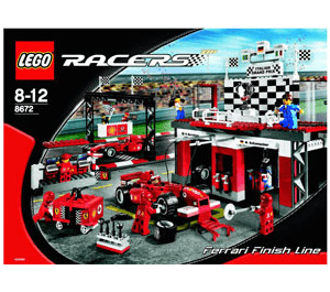 LEGO Ferrari Finish Line 8672 Instructies