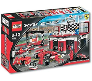LEGO Ferrari Finish Line Set 8672 Packaging