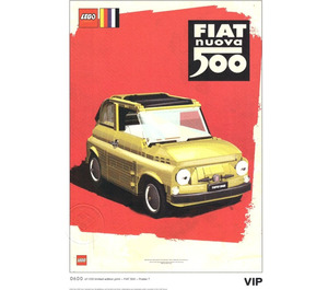 LEGO Fiat Art Print 7 - Nuova Rosso (5006310)