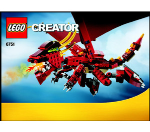 LEGO Fiery Legend Set 6751 Instructions