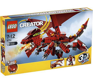 LEGO Fiery Legend Set 6751 Packaging