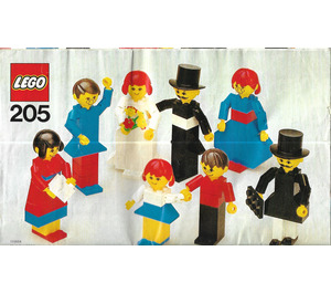 LEGO Figure building Set 205 Instructions