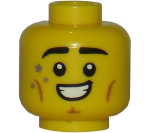 LEGO Figure Skating Champion Head (Recessed Solid Stud) (3626)