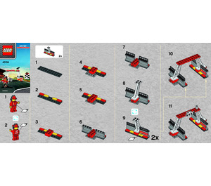 LEGO Finish Line & Podium 40194 Instructies