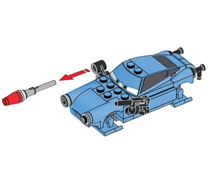 LEGO Finn McMissile - Aqua (9486) minifiguur